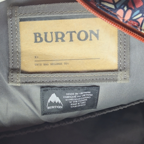 Burton Kids Gromlet 15L Backpack Feather Print Rust Pink One Size - Picture 8 of 12